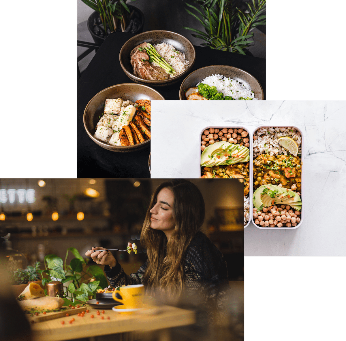 Woman enjoying food